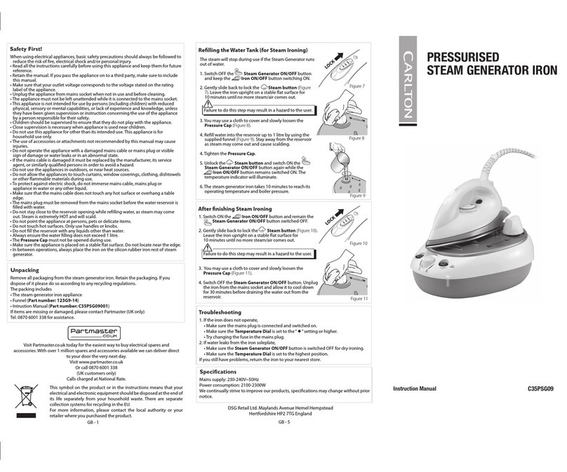 Carlton C35PSG09 instruction manual