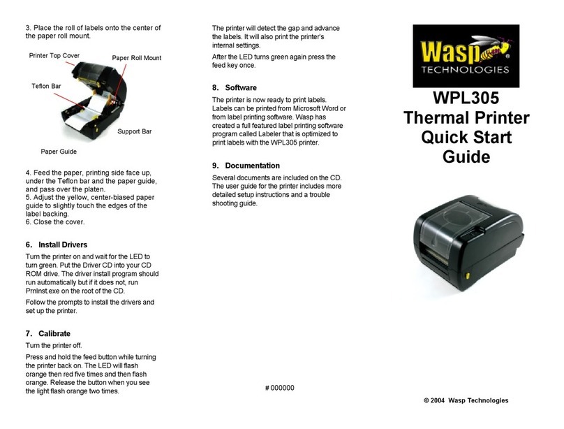 Wasp WPL305 User manual