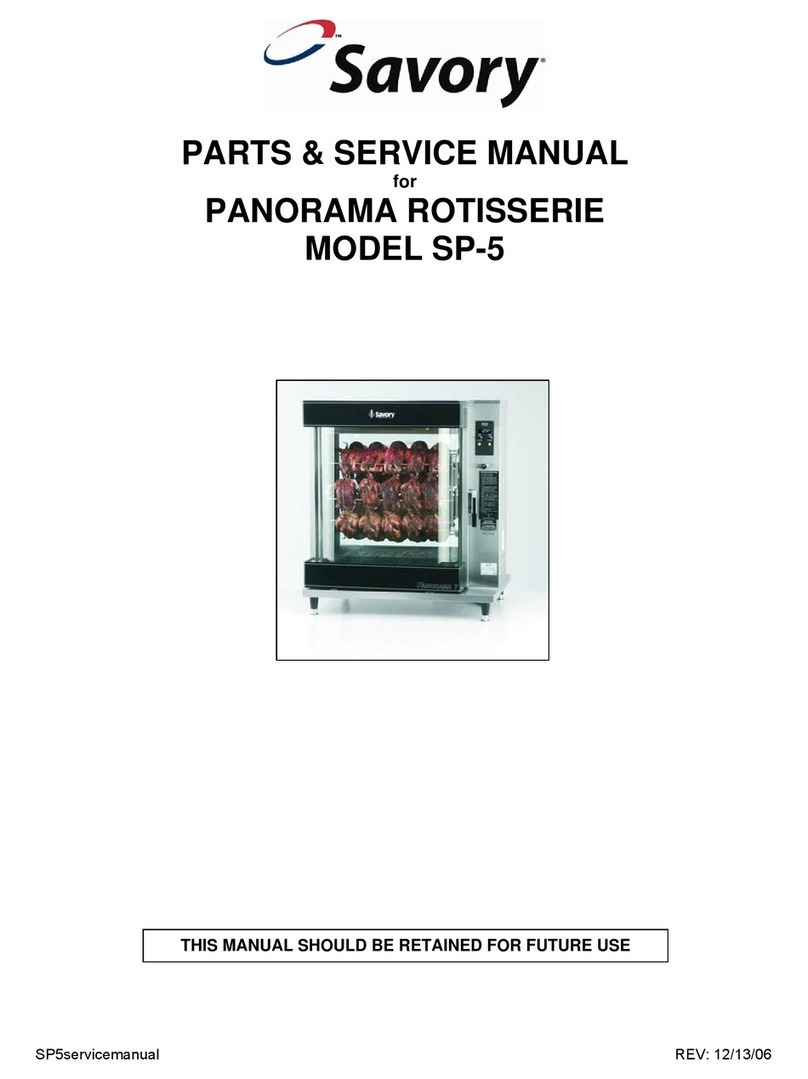 Savory SP-5 Service manual and parts list