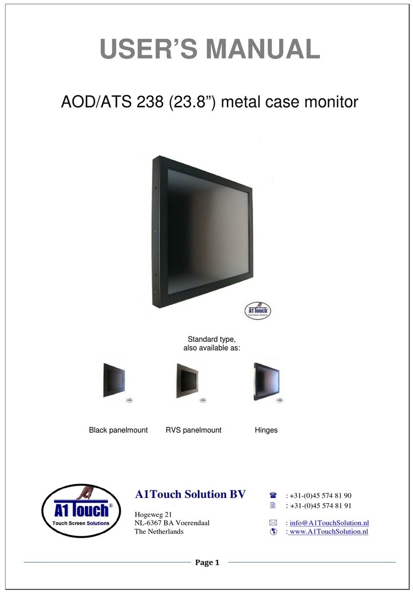 A1 Touch AOD/ATS 215 user manual