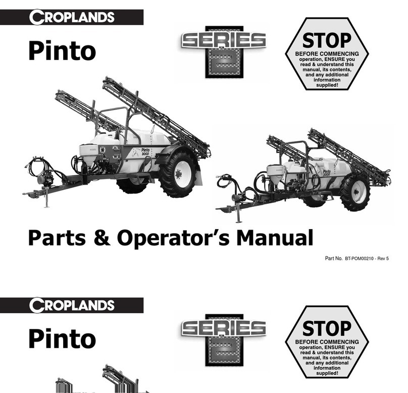 Croplands Pinto 2000 Operator's manual Croplands Pinto 2000 Operator's manual