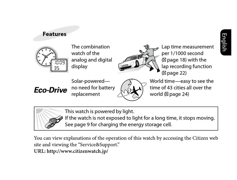 Citizen U70 series owner's manual