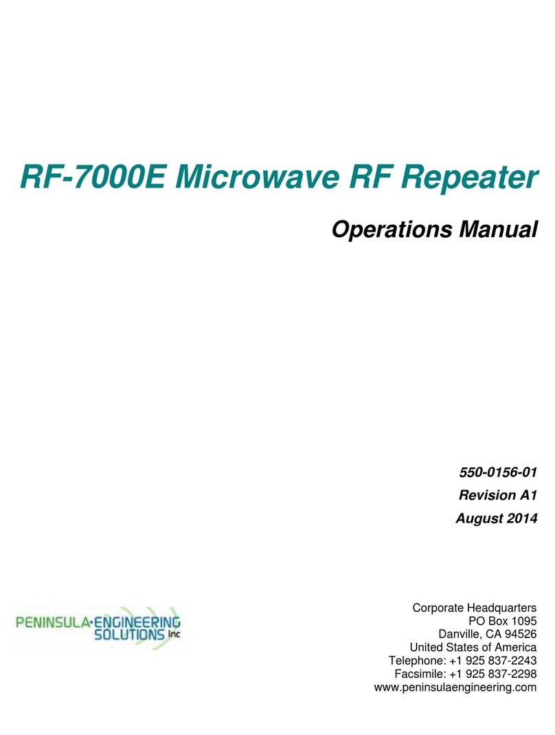 Peninsula Engineering Solutions RF-7000E User manual