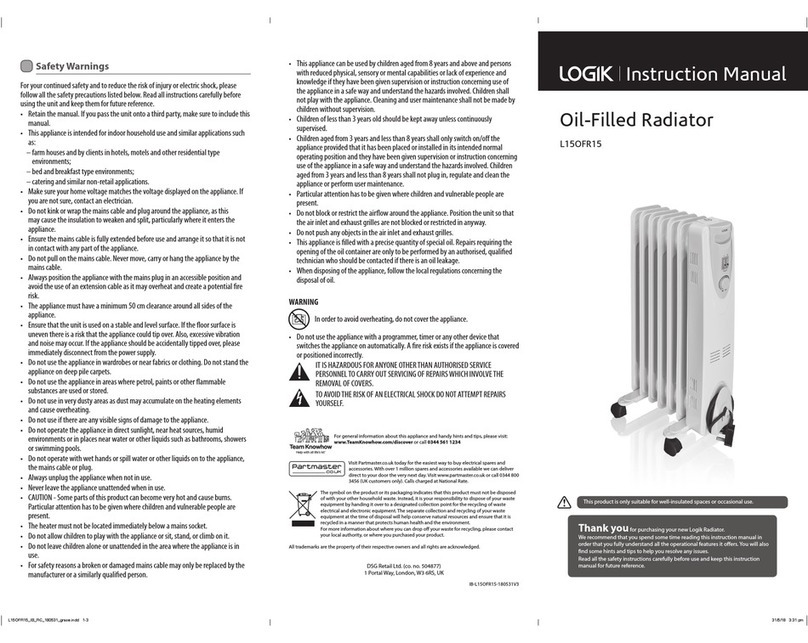Logik L15OFR15 User manual Logik L15OFR15 User manual