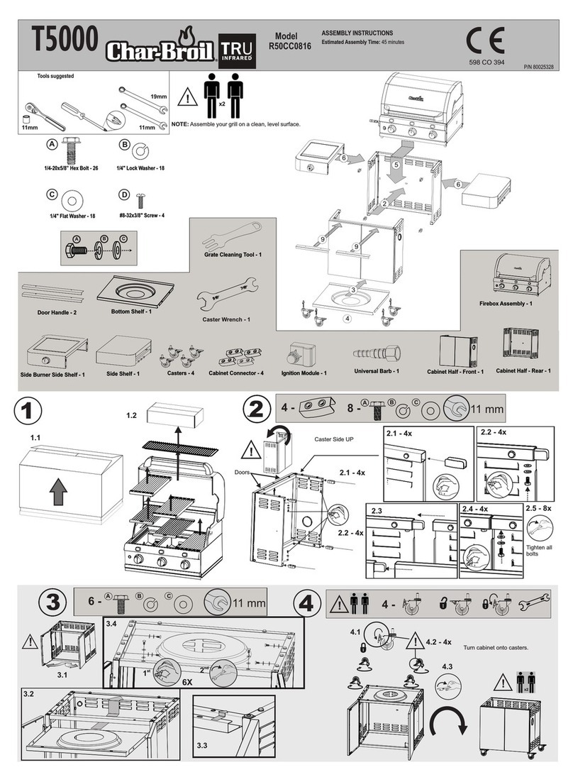 Char-Broil T5000 Assembly instructions