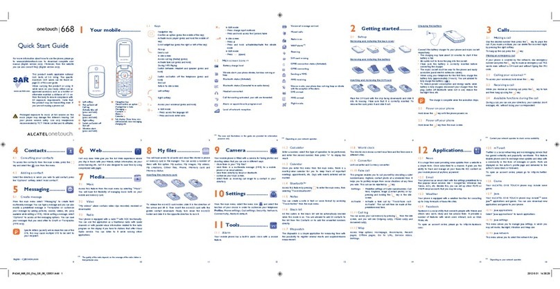 Alcatel One Touch 668 User manual