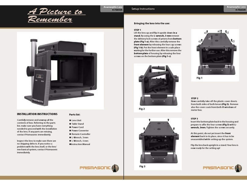 Prismasonic H-FE850R Manual