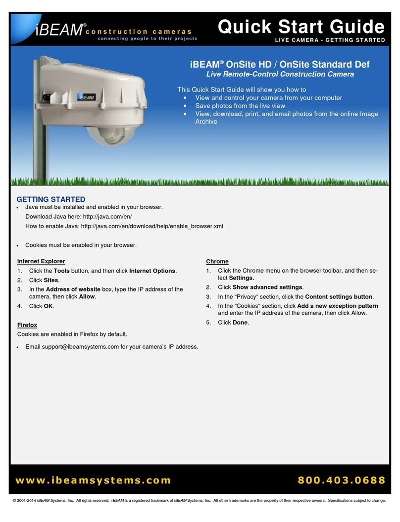 iBeam OnSite HD quick start guide