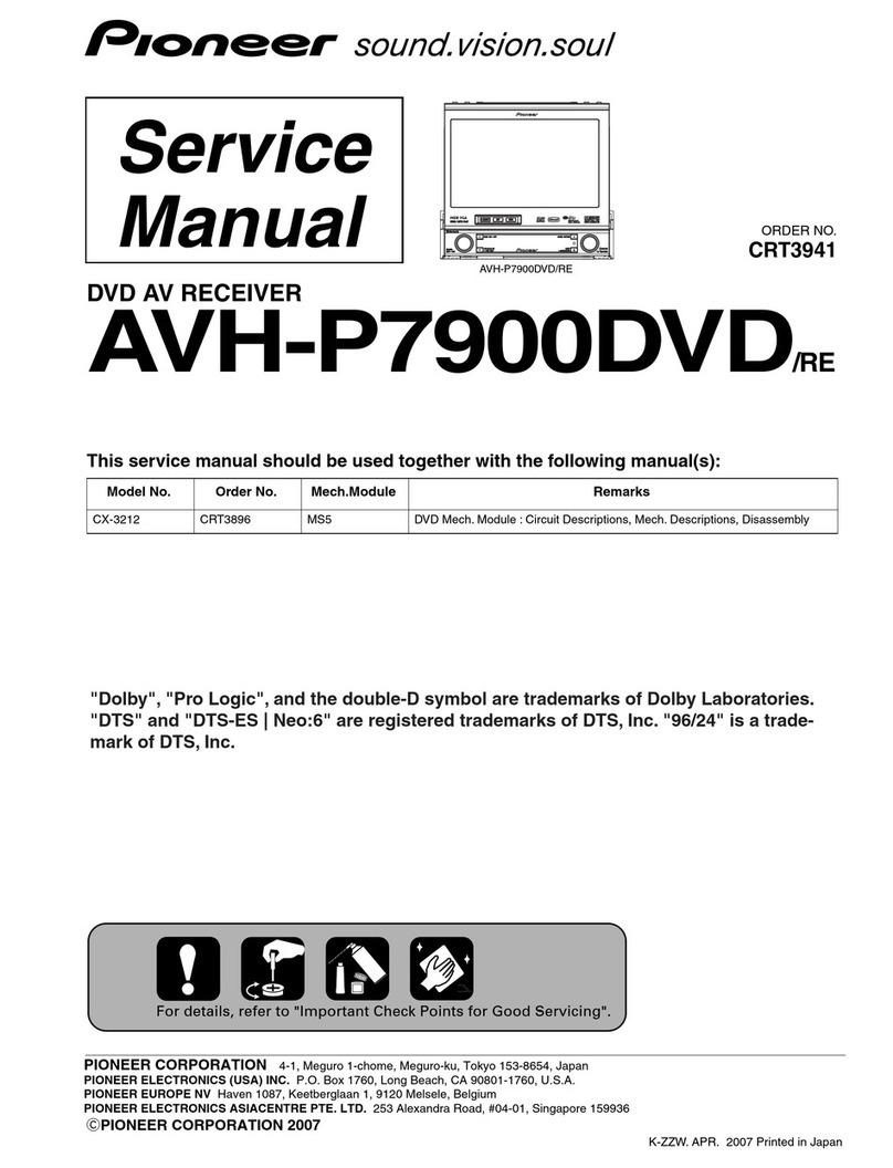 Pioneer AVH-P7900DVD Service manual