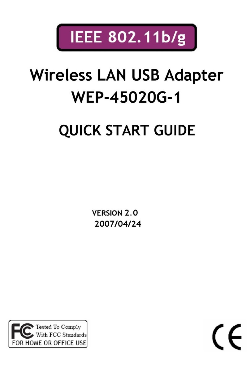 Uni-Com WEP-45020G-1 quick start guide