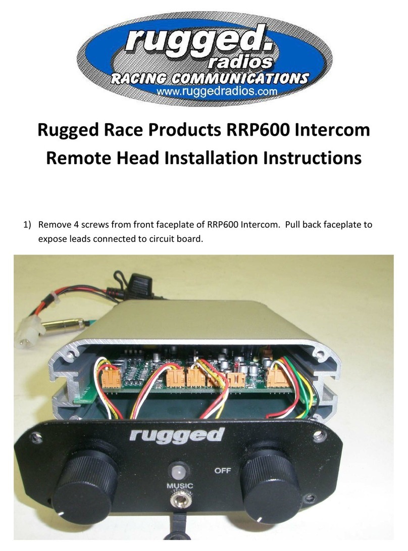 Rugged Radios RRP600 User manual