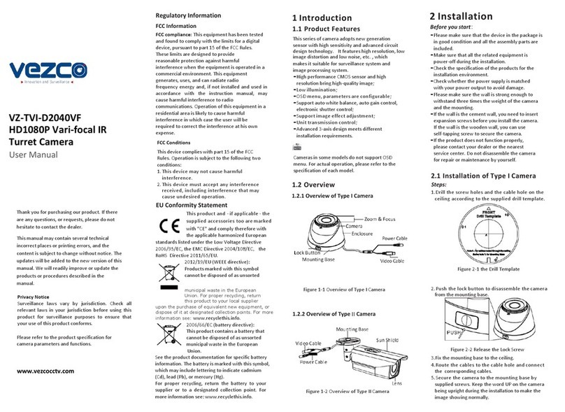 Vezco VZ-TVI-D2040VF user manual Vezco VZ-TVI-D2040VF user manual
