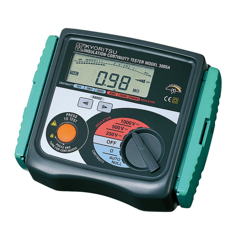 KYORITSU 3005A User manual KYORITSU 3005A User manual