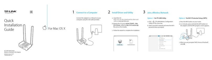 TP-Link Archer T4UHP Quick installation guide