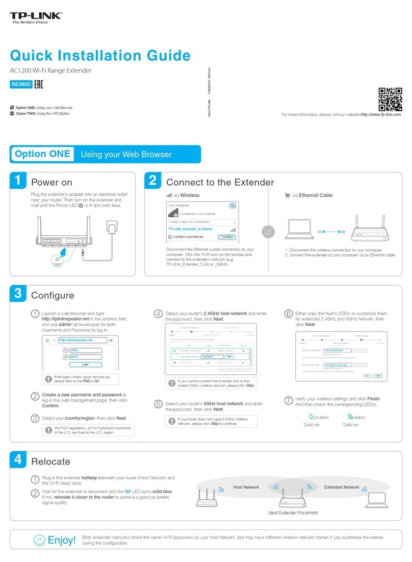 TP-Link RE380D User manual
