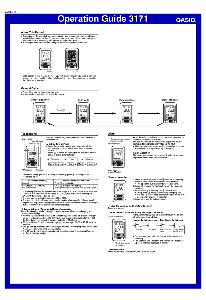 Casio 3171 User manual