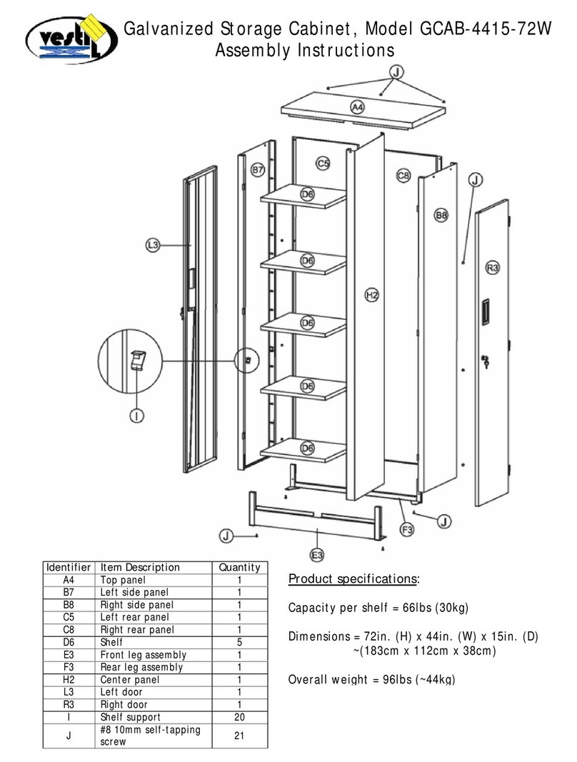 Vestil GCAB-4415-72W Assembly guide