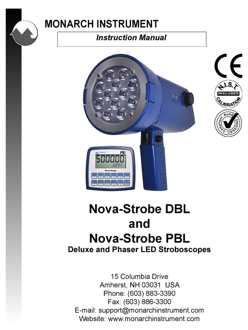 Monarch Nova-Strobe DBL User manual