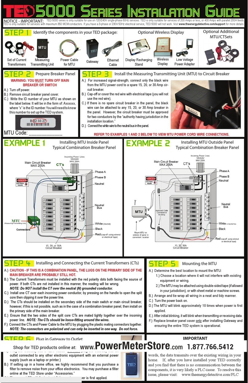 TED 5000 Series installation guide