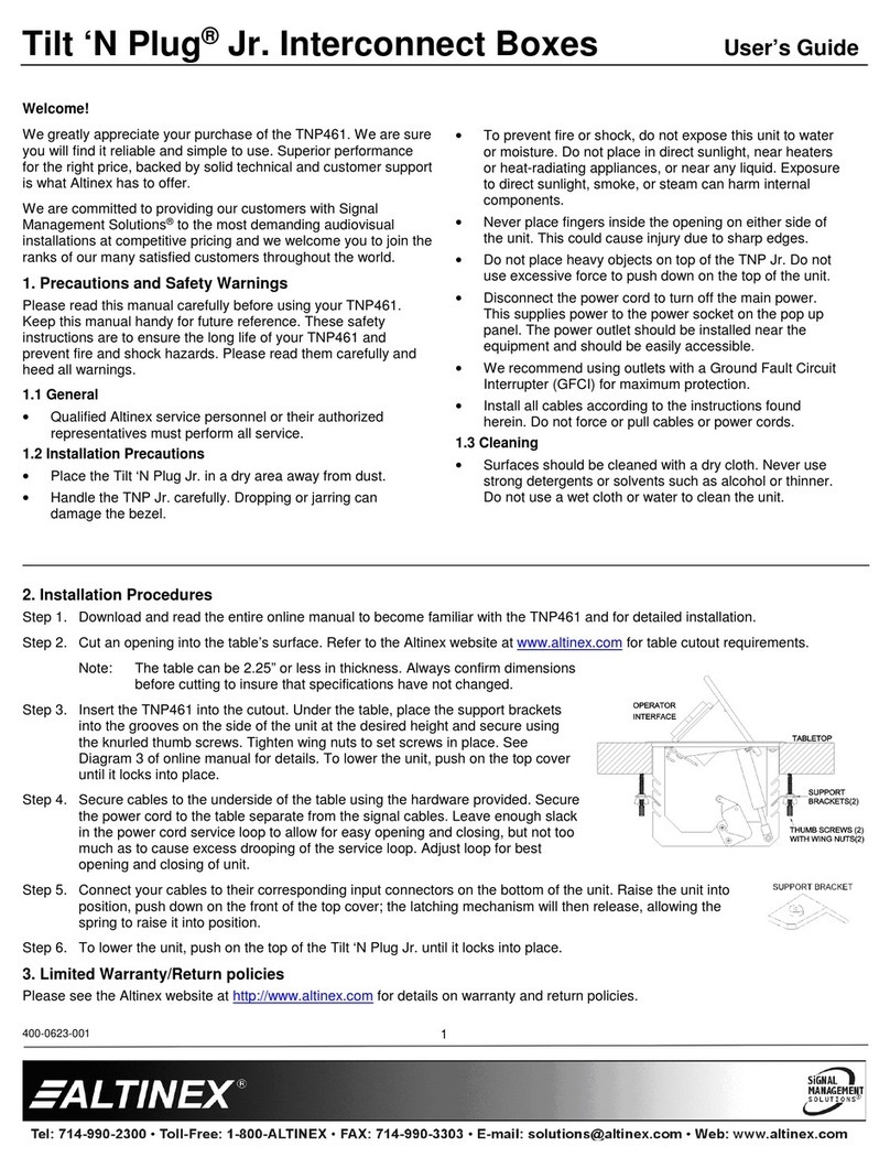 Altinex TNP461 user guide