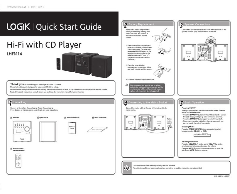 Logik LHFM14 User manual