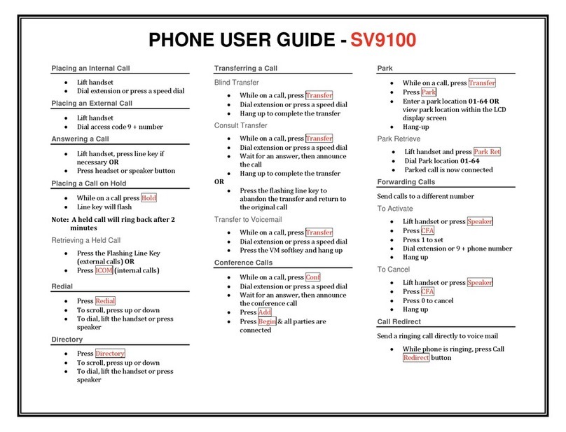 NEC Univerge SV9100 User manual