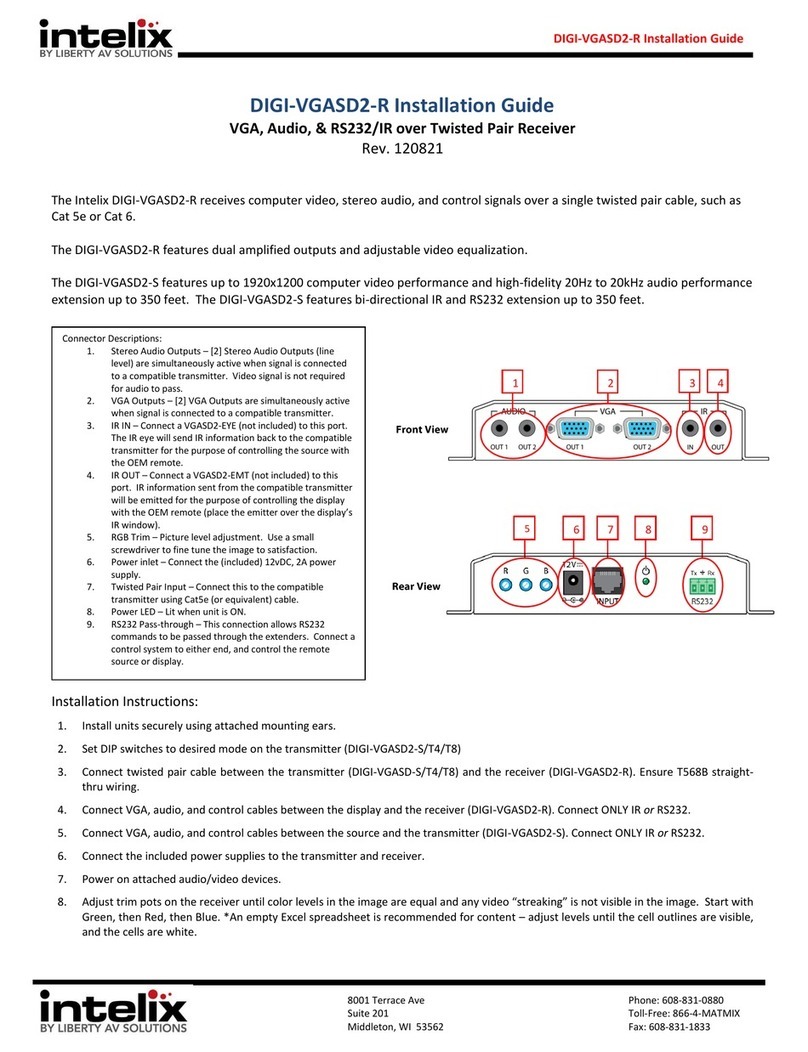 Intelix DIGI-VGASD2-S installation guide