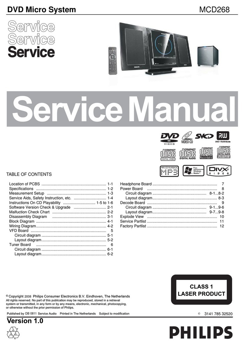Philips MCD 268 User manual