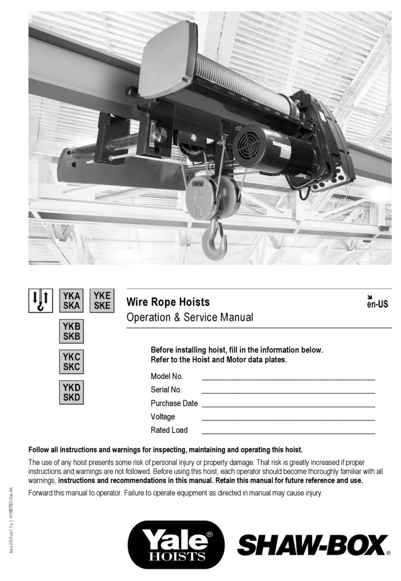 Yale SHAW-BOX Operation & service manual