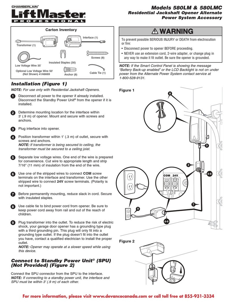 Chamberlain 580LM manual