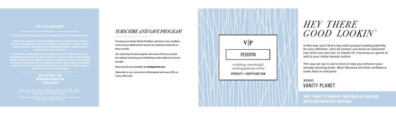 VANITY PLANET PediSpin manual
