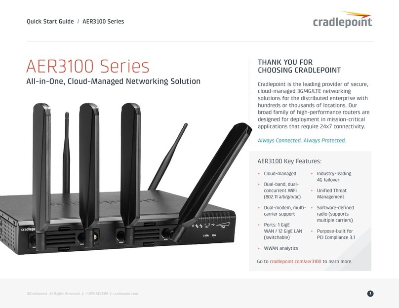 Cradlepoint AER3100 Series quick start guide
