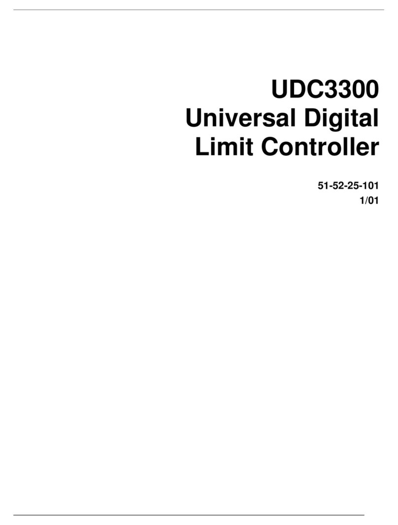 Honeywell UDC3300 User manual Honeywell UDC3300 User manual