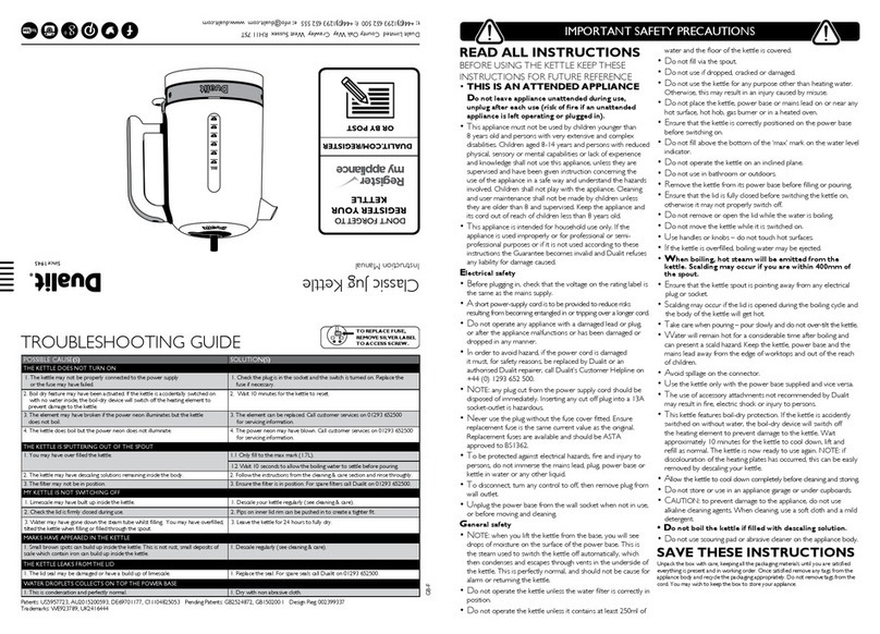 Dualit 72790 instruction manual