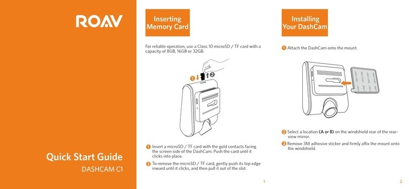Roav DASHCAM C1 quick start guide