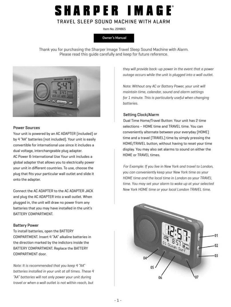 Sharper Image 204865 User manual