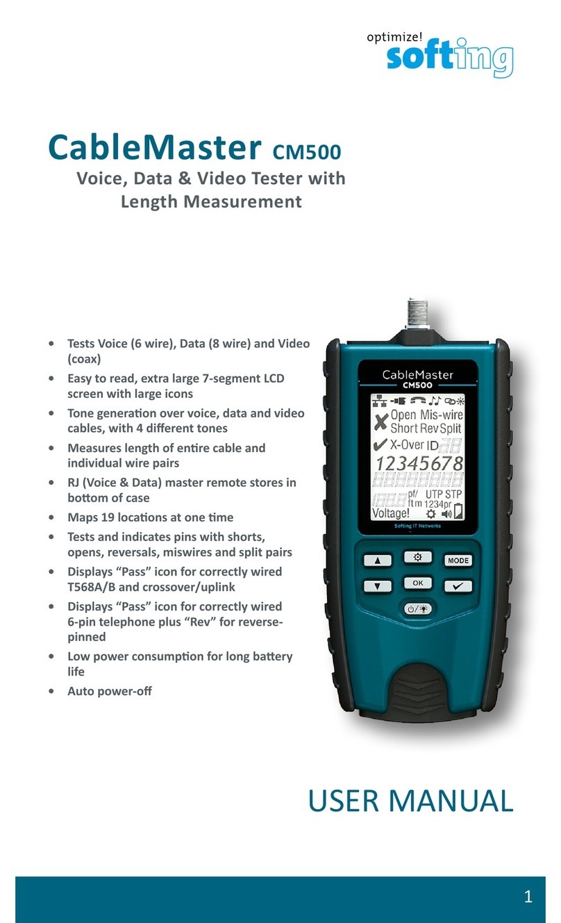 Softing CableMaster CM500 User manual