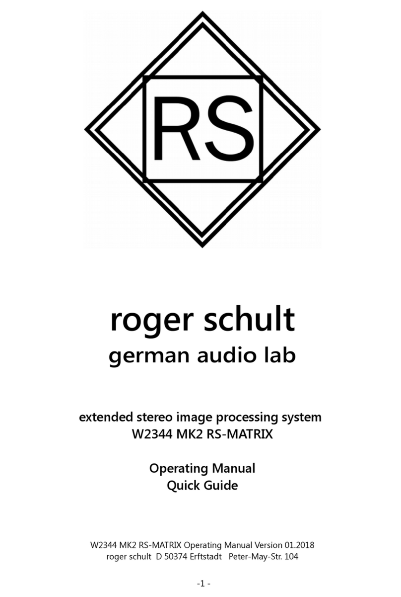 roger schult W2344 MK2 operating manual