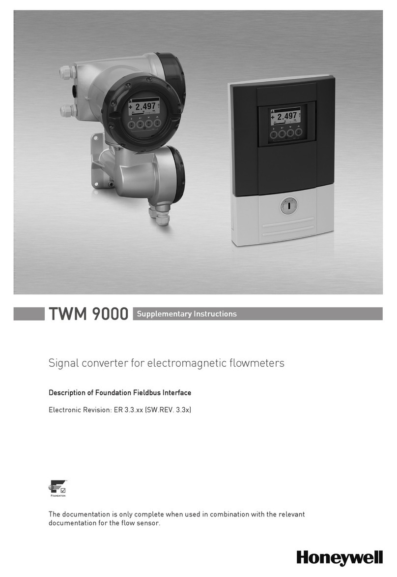 Honeywell TWM 9000 Supplementary instructions