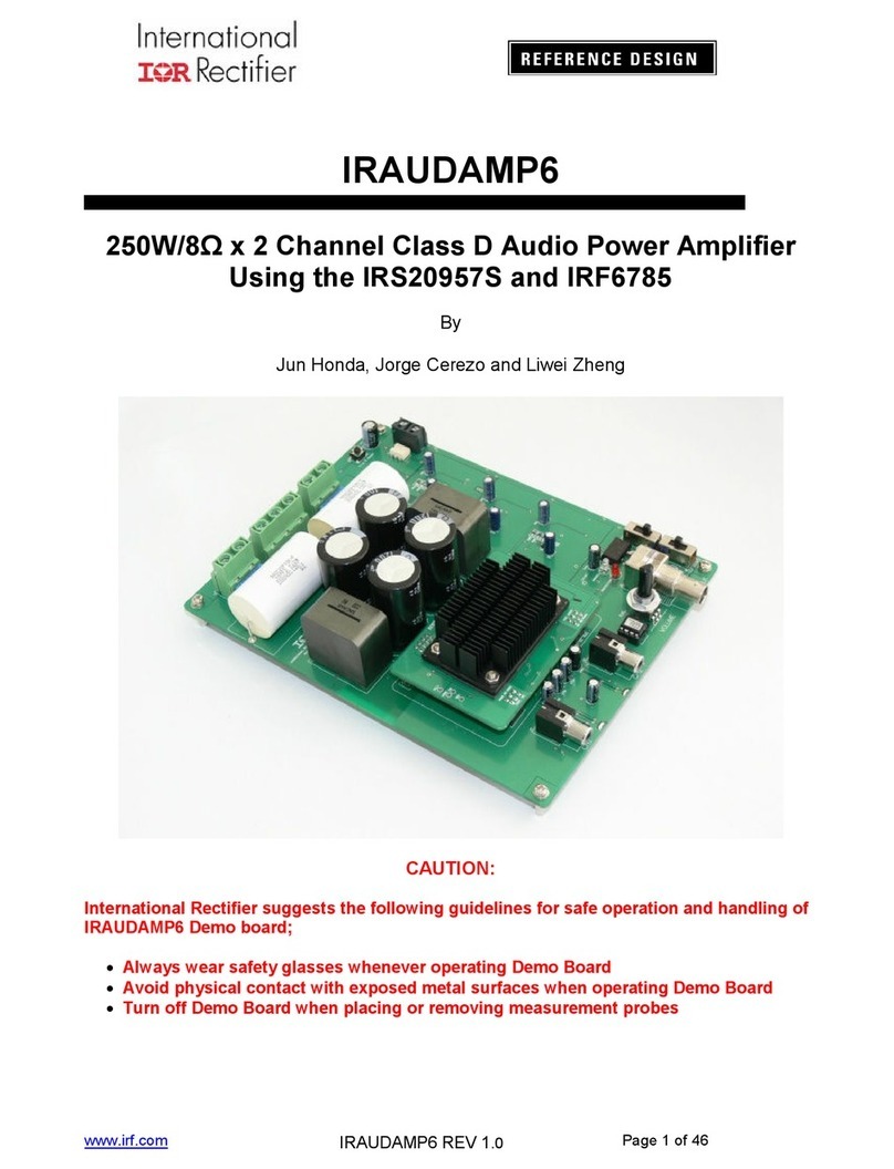 IRF IRAUDAMP6 user manual