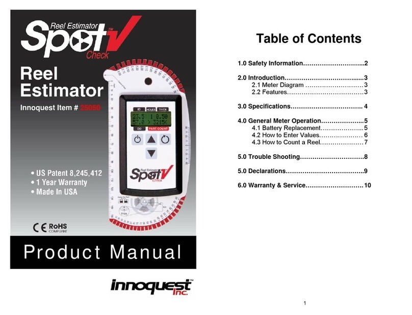 Innoquest SpotCheck 25050 product manual