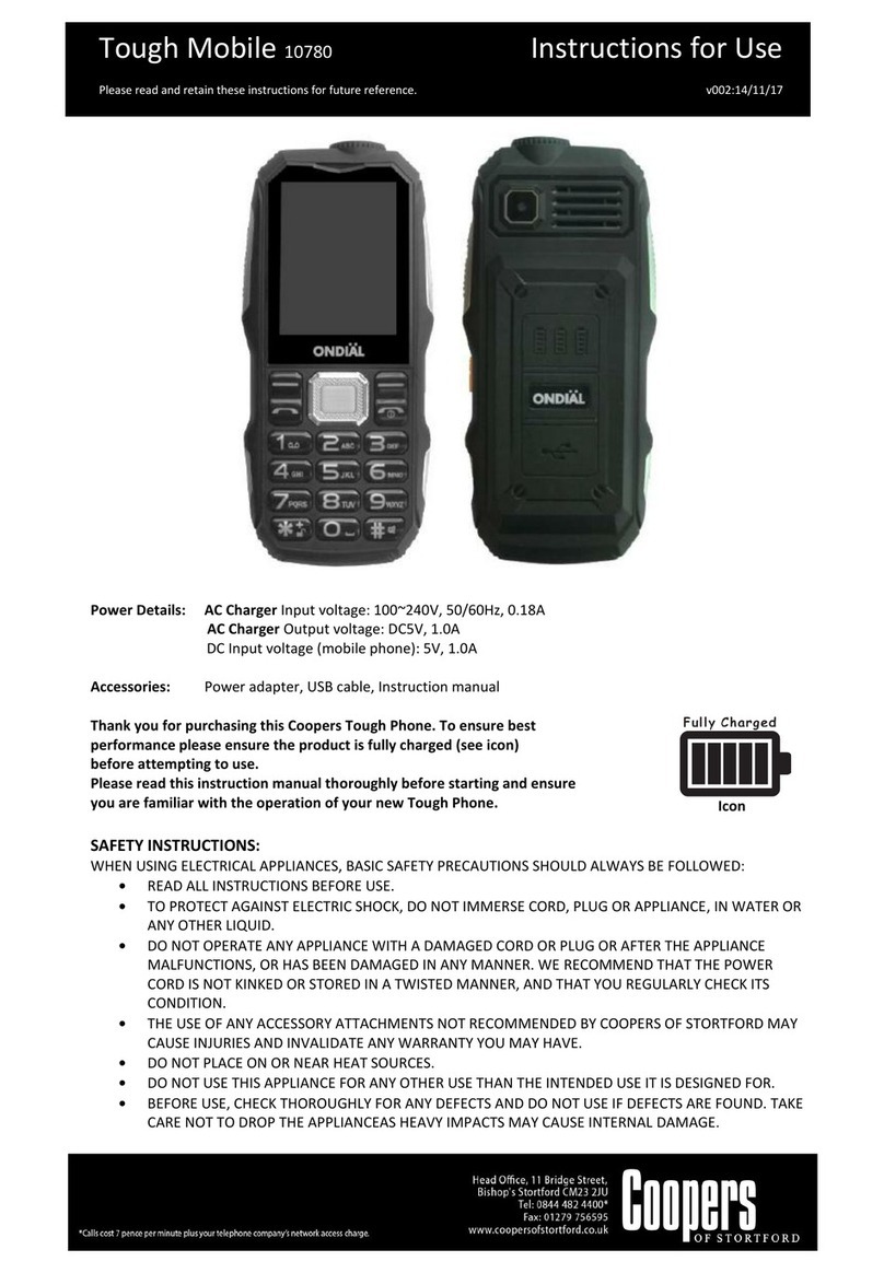 Ondial 10780 User manual