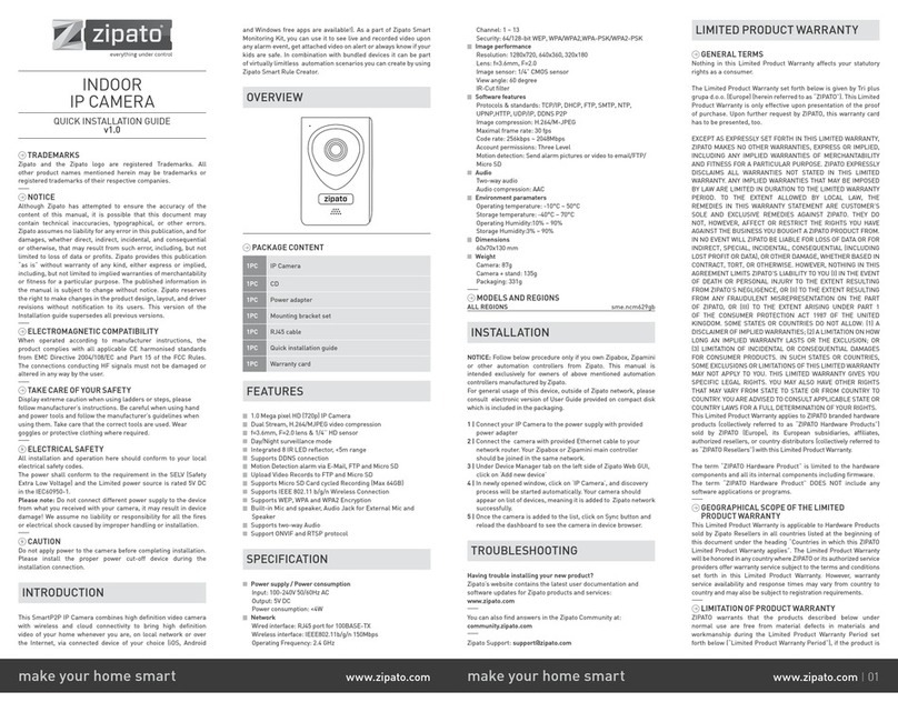 Zipato sme.NCM629GB Quick installation guide