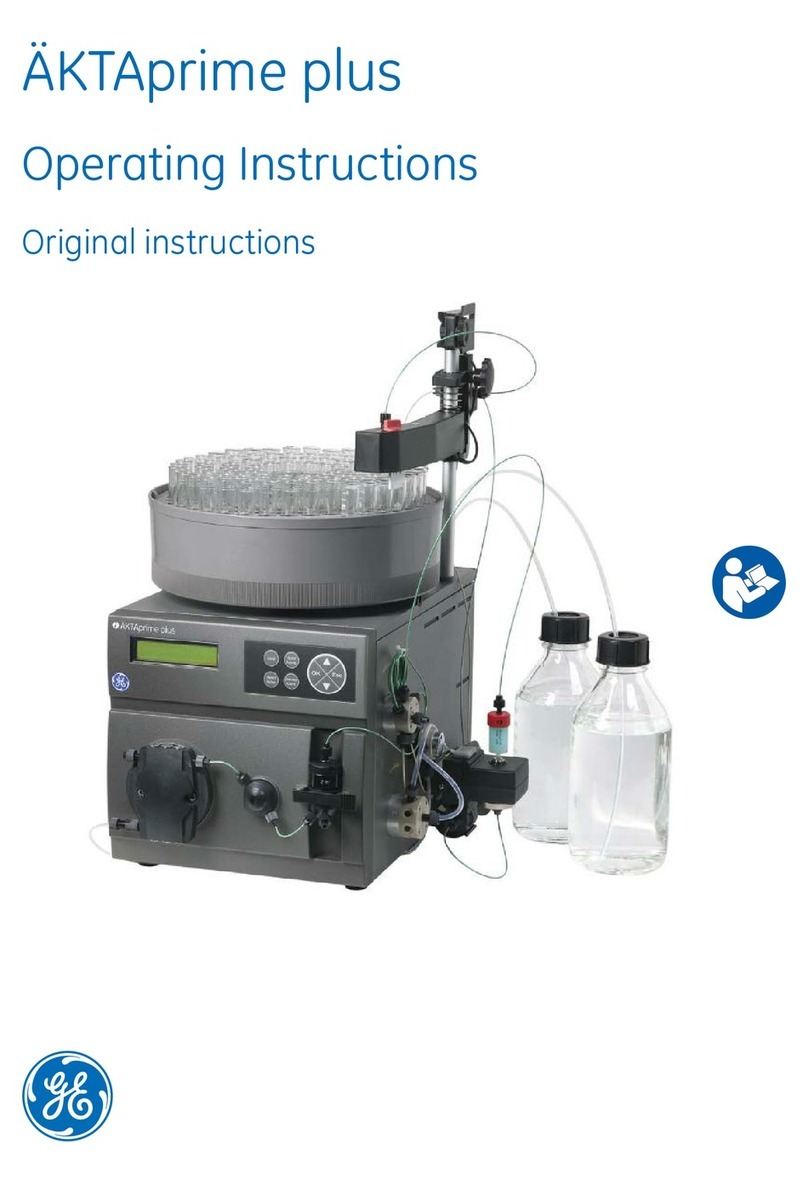 GE HEALTHCARE AKTAprime plus operating instructions