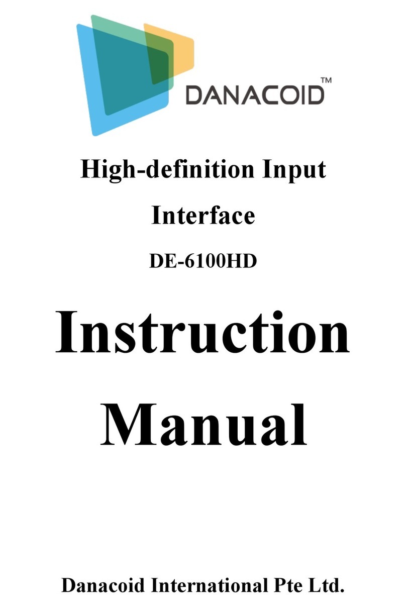 Danacoid DE-6100HD instruction manual