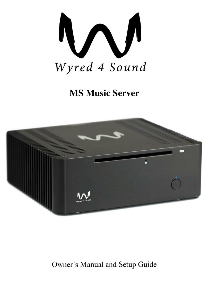 Wyred 4 Sound MS1 Owners manual and set-up guide