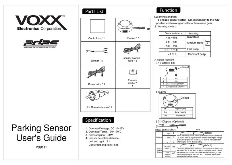 Voxx PSB111 user guide