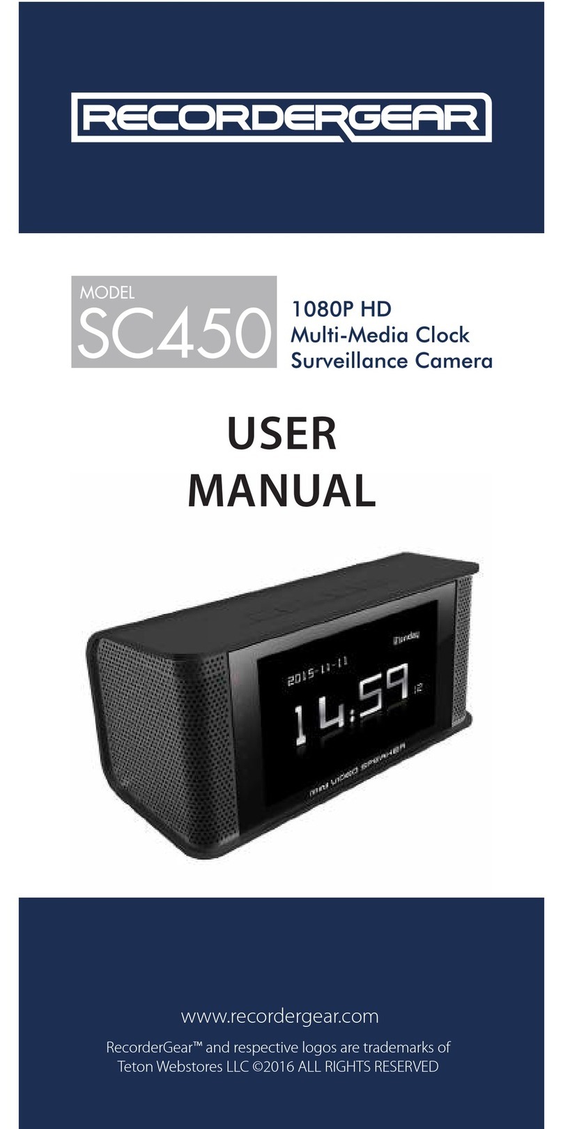 RecorderGear SC450 user manual