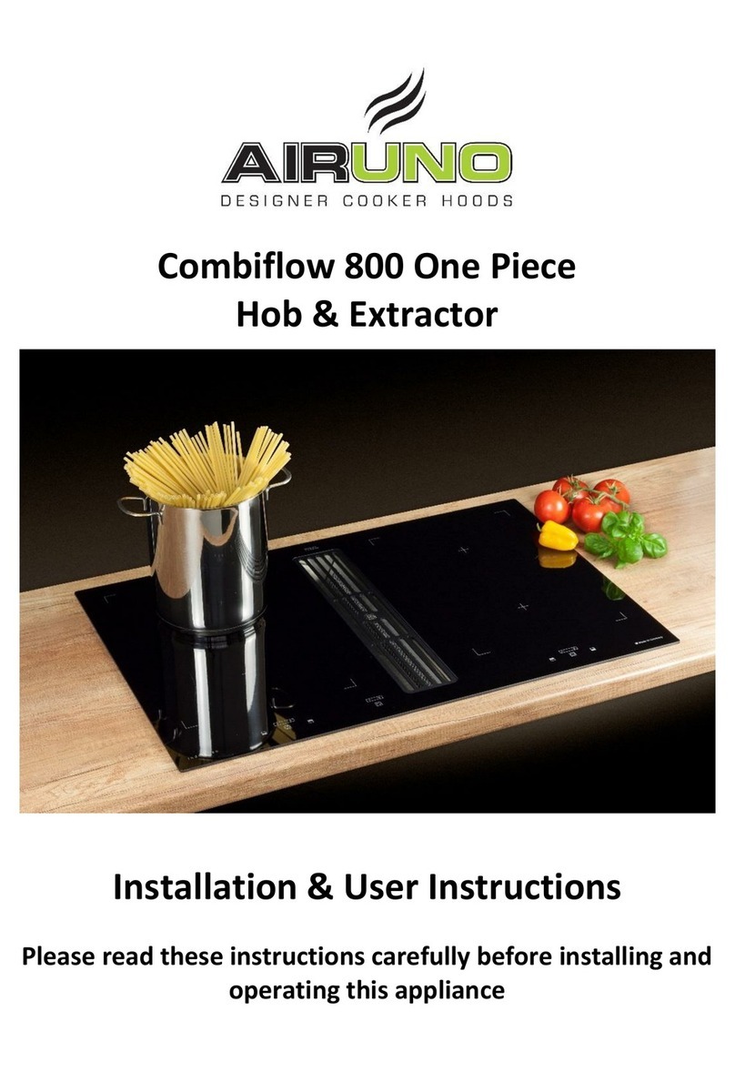 Airuno Combiflow 800 Installation & user's instructions