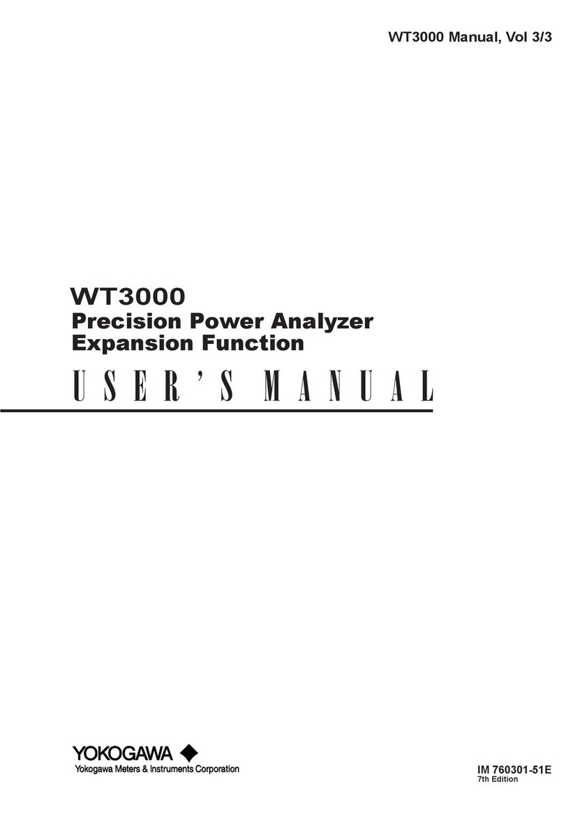 YOKOGAWA wt3000 User manual